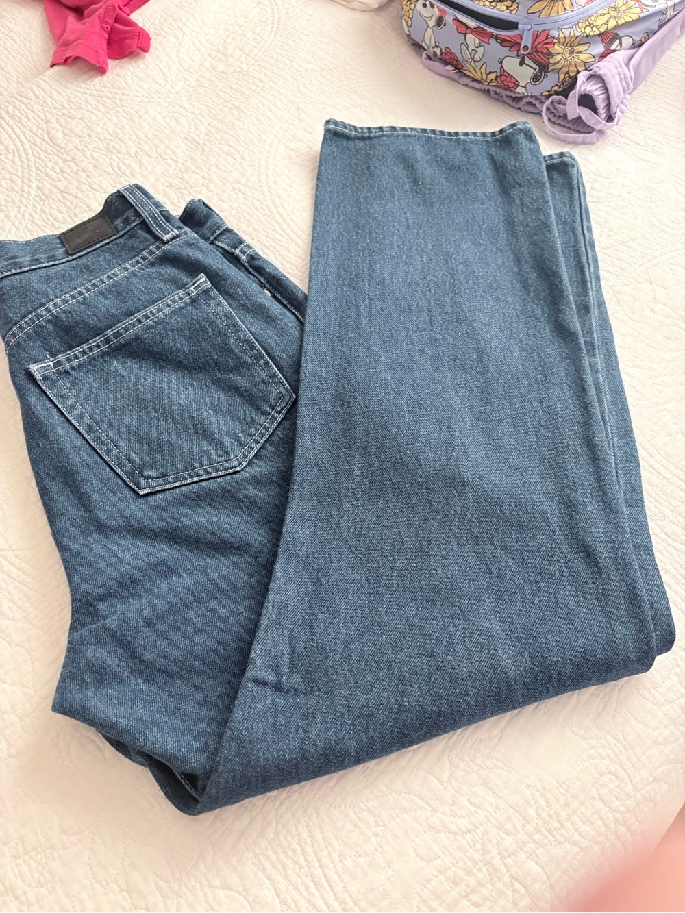 BDG Women’s Straight-Leg Jeans in Medium Blue Denim